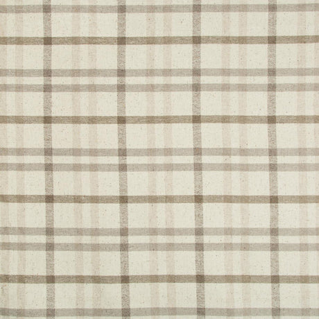 Lee Jofa Fannin Plaid Stone/Mink Fabric