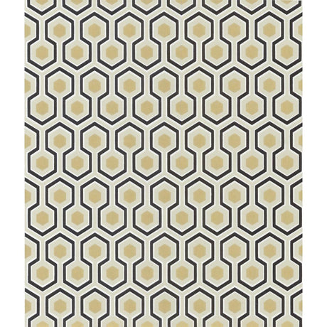 Cole & Son Hicks' Hexagon Black/G Wallpaper
