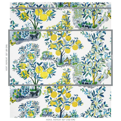 Schumacher Citrus Garden Pool Fabric