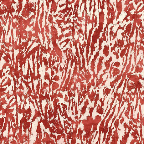 Schumacher Feline Alizarin Fabric