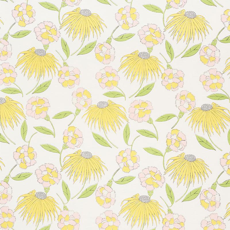 Schumacher Bouquet Toss Pink Lemonade Fabric