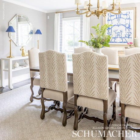 Schumacher Creeping Fern Dune Fabric