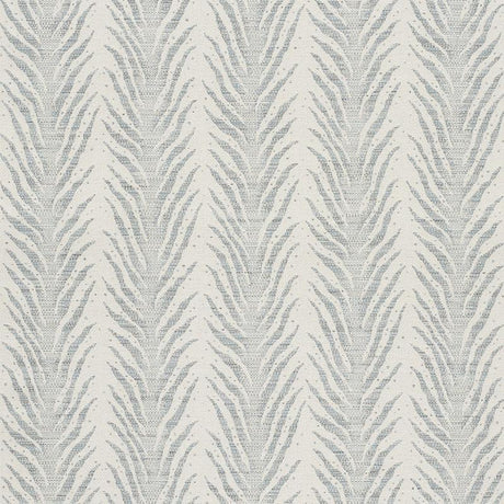 Schumacher Creeping Fern Woven Slumber Blue Fabric