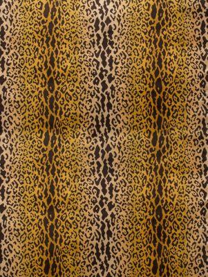 Scalamandre Leopardo Ivory, Gold & Black Upholstery Fabric