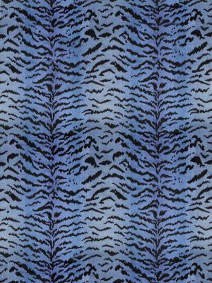 Scalamandre Tigre Blues & Black Upholstery Fabric