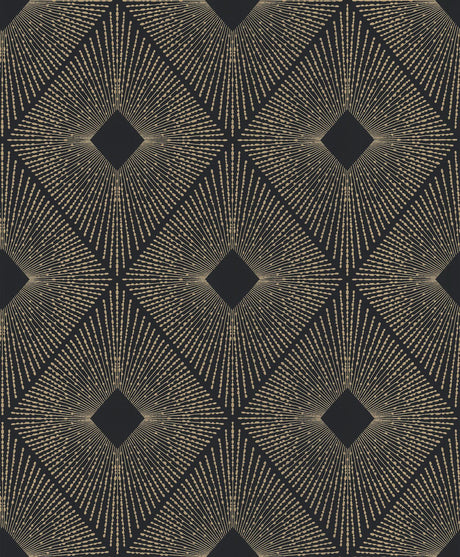 Antonina Vella Harlowe Black/Gold Wallpaper