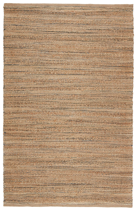 Jaipur Living Himalaya Canterbury Solid Tan / Navy 3'6" x 5'6" Rug