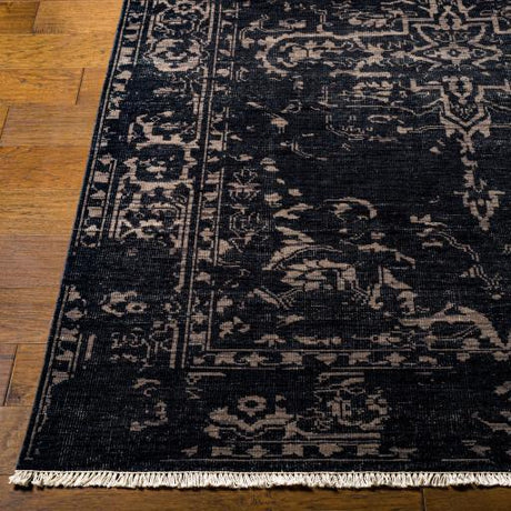 Surya Festival FVL-1010 Black Cream 2' x 3' Rug