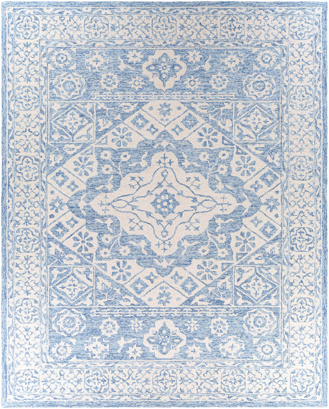 Surya Serafina SRF-2018 Ice Blue Ivory 5' x 7'6" Rug