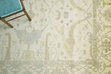 Exquisite Antique Weave Oushak Hand-knotted New Zealand Wool Beige/Blue/Brown Area Rug 6.0'X9.0' Rug