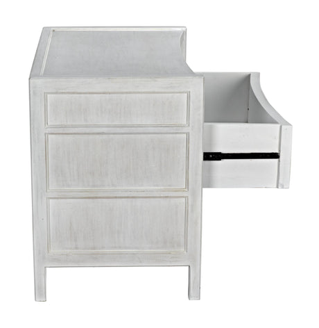 NOIR Hampton Side TableWhite Wash