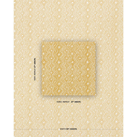 Schumacher Colma Indoor/Outdoor Marigold Fabric