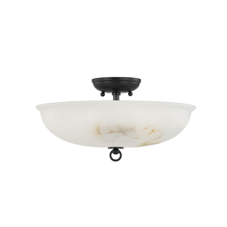 Hudson Valley Lighting Somerset Distressed Bronze 16W x 16L x 8H Semi-Flush Mount
