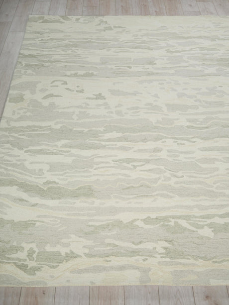 Exquisite Rugs Exquisite Rugs Cortero Handmade Hand Tufted New Zealand Wool Green/Ivory 8' x 10' Area Rug