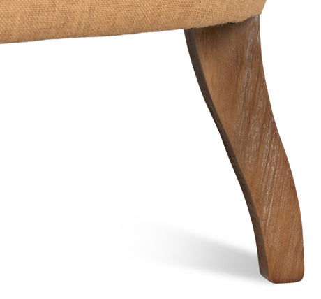 Sarreid Welsh Leather & Jute Chair