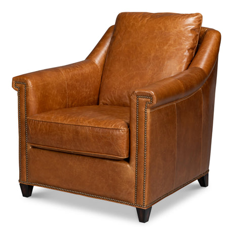 Sarreid Vandike Arm Chair  Cuba Brown