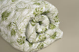 FAM Home Everyday Essentials POP-OF-COLOURS King White/ sage green Comforter