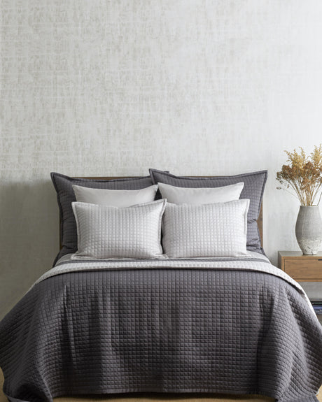 Ann Gish Silver 36x30x2.5 Ready-to-Bed 2.0 Quilted Pillow