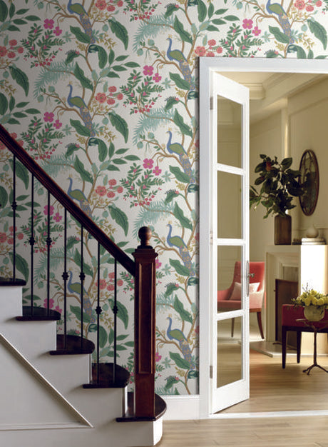 Rifle Paper Co. Peacock Periwinkle Wallpaper