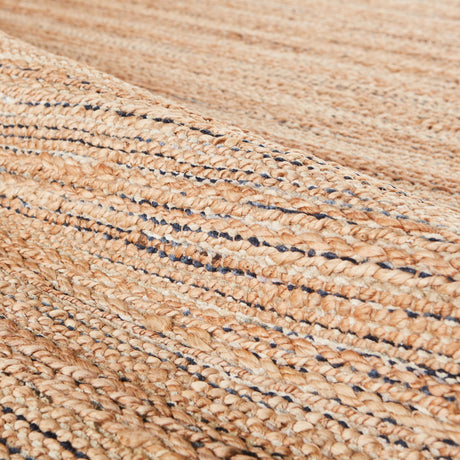 Jaipur Living Canterbury Natural Solid Tan/ Navy Area Rug (5'X8')